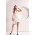 Robe en dentelle blanche pour femme